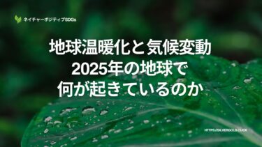 地球温暖化と気候変動：地球で何が起きているのか