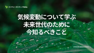 気候変動について学ぶ：未来世代のために今知るべきこと