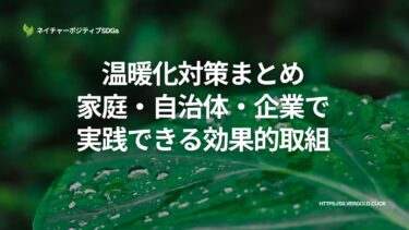 SDGs気候変動に具体的な対策を【現状まとめ】：遅れる日本の課題