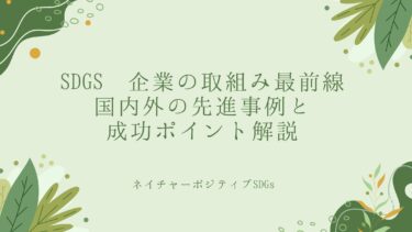 SDGsの企業の取組み最前線：国内外の先進事例と成功ポイント
