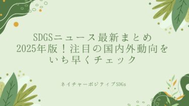 SDGsニュース最新まとめ2025：注目の国内外動向をいち早くチェック