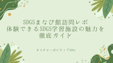 SDGsまなび館：体験できるSDGs学習施設の魅力