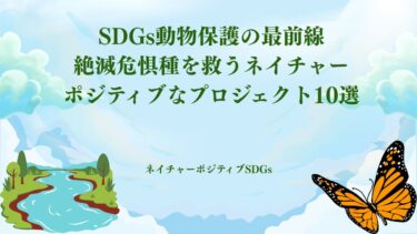 SDGs動物保護の最前線：絶滅危惧種を救うネイチャーポジティブなプロジェクト10選​