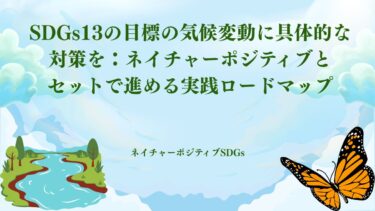 SDGs13の目標の気候変動に具体的な対策を：ネイチャーポジティブとセットで進める実践ロードマップ​