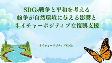 SDGs戦争と平和を考える：紛争が自然環境に与える影響とネイチャーポジティブな復興支援​